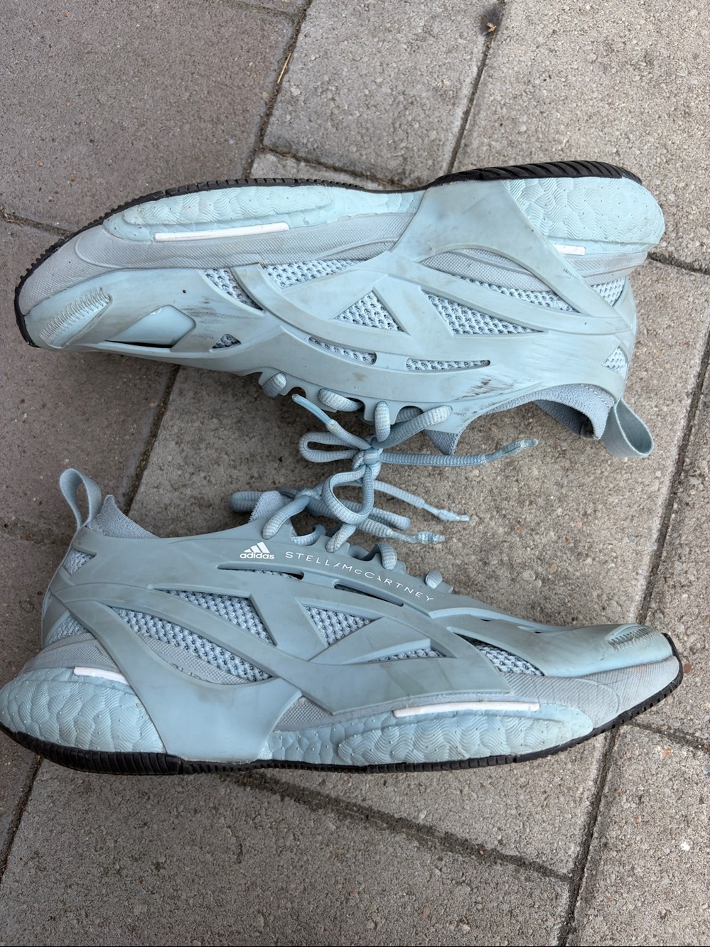 Adidas by Stella McCartney Women's blue gray Solarglide Sneaker Shoes 7 - Picture 2 of 10
